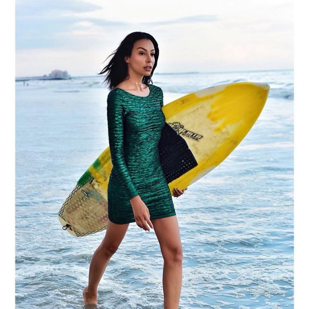Motel Rocks Emerald Green BodyCon Dress Free Ppl
